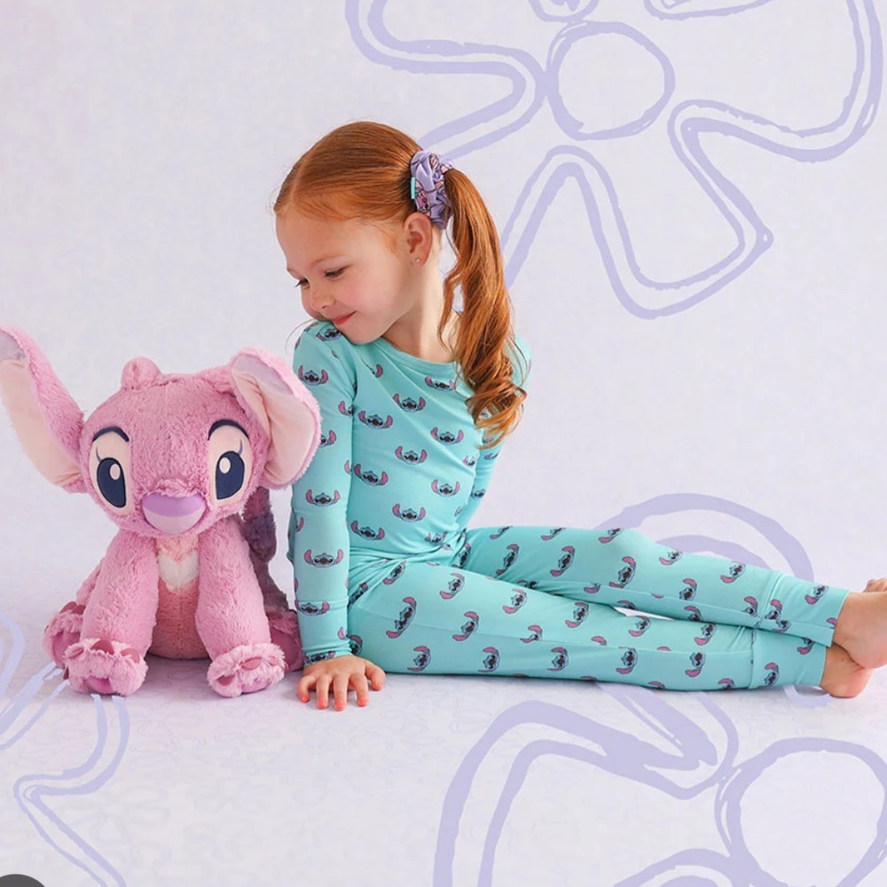 Posh peanut Disney Blue Classic Stitch 2-piece 6-12M Pajama Set